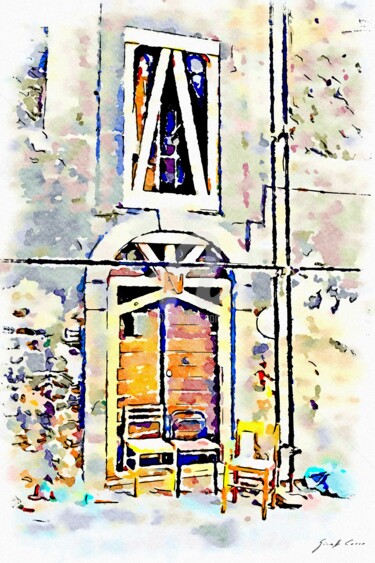 Sedie davanti alla porta