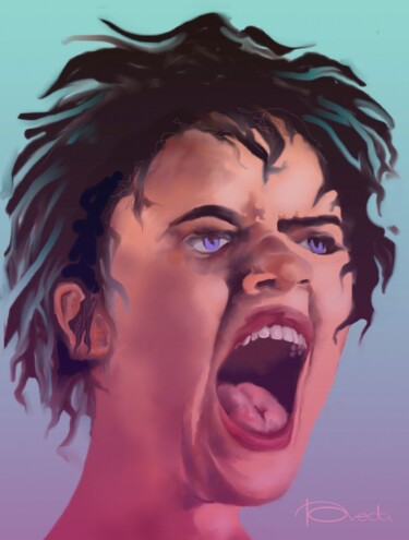 Digital Arts με τίτλο "The  Screame" από Jean Pierre Poveda, Αυθεντικά έργα τέχνης, Ψηφιακή ζωγραφική