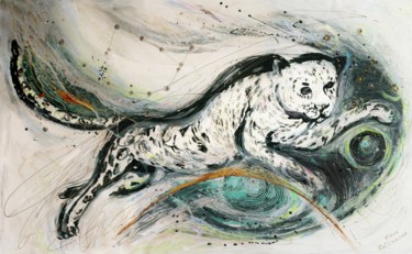 绘画 标题为“Totem series #4. Wh…” 由Elena Kotliarker, 原创艺术品, 丙烯
