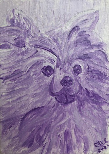 Peinture intitulée "Violetta" par Murielle Lucie Clément, Œuvre d'art originale, Acrylique