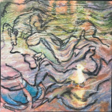 Les Eaux de Lumière II 2021 Peinture intitulée "Les Eaux de Lumière…" par Françoise Bagnéres, Œuvre d'art originale, Acrylique