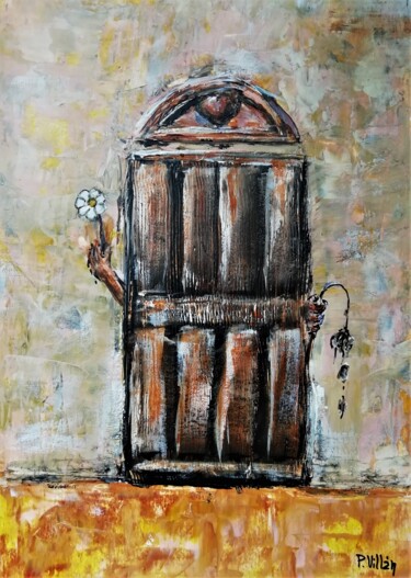 Painting titled "El matrimonio es un…" by Pepe Villan, Original Artwork, Acrylic