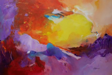 绘画 标题为“Into the Light” 由Alexandra Ghimisi, 原创艺术品, 丙烯