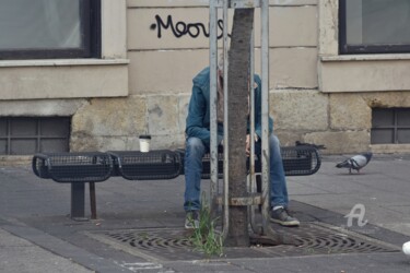 Photographie intitulée "Coffee, me and pige…" par Alen Gurovic, Œuvre d'art originale, Photographie numérique