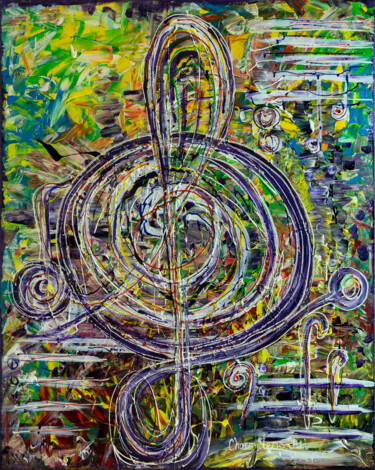 Pintura titulada "Music and joy of li…" por Elena Giersch (Charmelena.Art), Obra de arte original, Acrílico