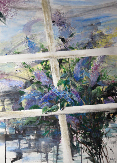 绘画 标题为“Outside the window.…” 由Maria Shedrina, 原创艺术品, 丙烯