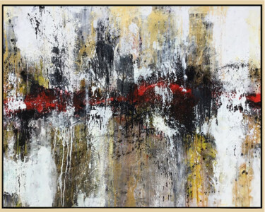 Schilderij getiteld "Power Struggle" door Lynne Godina-Orme, Origineel Kunstwerk, Acryl Gemonteerd op Frame voor houten bran…