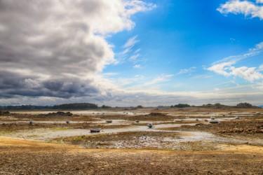 Photographie intitulée "Marée basse en Bret…" par Christelle Prieur, Œuvre d'art originale, Photographie numérique