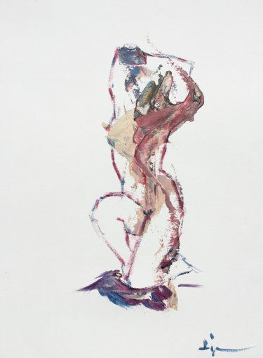 제목이 "NudeArt Study"인 미술작품 Dominique Dève로, 원작, 아크릴
