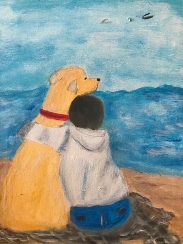 Painting titled "Regarder dans la mê…" by Soisic, Original Artwork, Acrylic