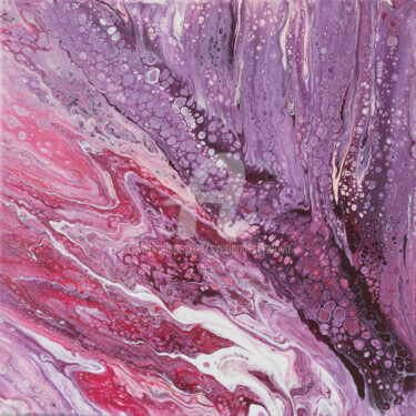 Pink overflow Painting Painting titled "Pink overflow Paint…" by Svetlana Saratova, Original Artwork, Acrylic