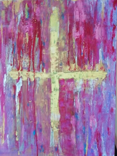 Peinture intitulée "Apparitions sacées" par Lisa Morantin, Œuvre d'art originale, Acrylique