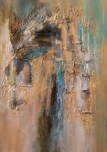 제목이 "Vintage"인 미술작품 Alexandra Petropoulou로, 원작, 아크릴 나무 들것 프레임에 장착됨