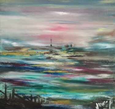 Peinture intitulée "Mysterious" par Pascal Jung, Œuvre d'art originale, Huile