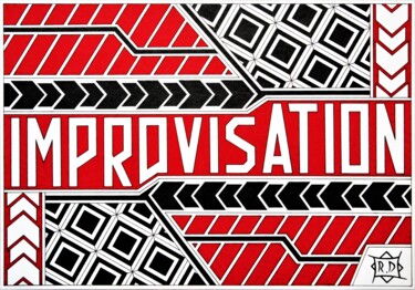 图画 标题为“Improvisation 1” 由Раиль Давлетшин, 原创艺术品, 中性笔