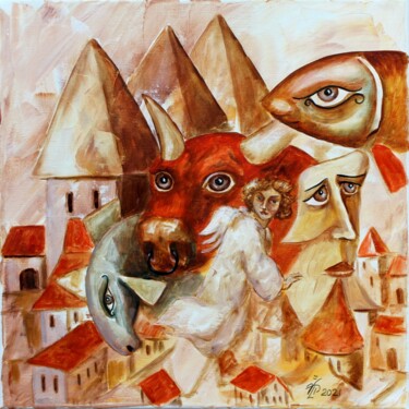 绘画 标题为“J-3” 由Vladimir Pronkin, 原创艺术品, 油