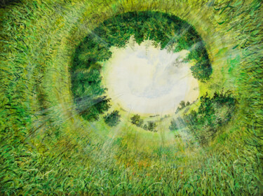 Painting titled "Naturformation" by Silvian Sternhagel, Original Artwork, Oil