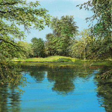 Central Park Berlin 2 / Berlin Tiergarten Painting titled "Central Park Berlin…" by Silvian Sternhagel, Original Artwork, Oil
