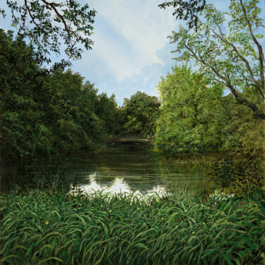 Berlin Tiergarten 1 / Berlin Tiergarten 1 Peinture intitulée "Berlin Tiergarten…" par Silvian Sternhagel, Œuvre d'art originale, Huile