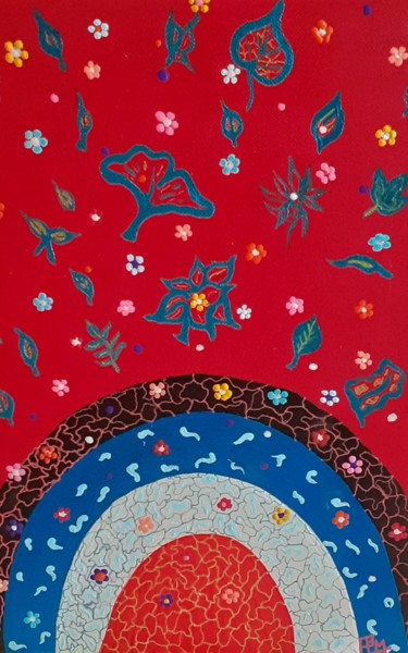 Peinture intitulée "Explosion" par Plm, Œuvre d'art originale, Acrylique