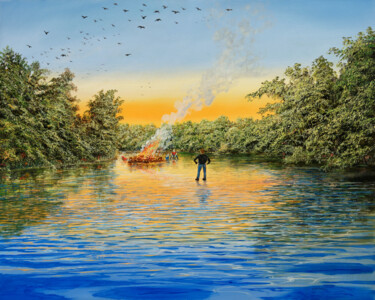 forbidden fire / Verbotenes Feuer Painting titled "forbidden fire / Ve…" by Silvian Sternhagel, Original Artwork, Oil