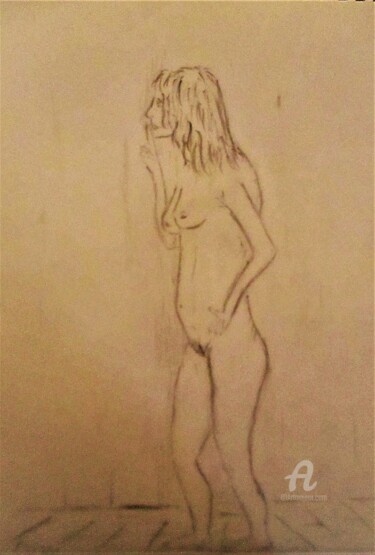 Chut ! Drawing titled "Chut !" by Roberto Urbano, Original Artwork, Pencil