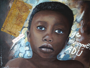 Adù Peinture intitulée "Adù" par Carole Legeron, Œuvre d'art originale, Acrylique Monté sur Châssis en bois