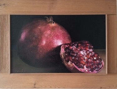 Painting titled "Гранат" by Igor Surkov, Original Artwork, Oil