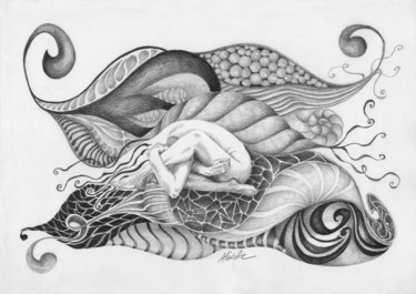 Soline Dessin intitulée "Soline" par Alixire, Œuvre d'art originale, Crayon