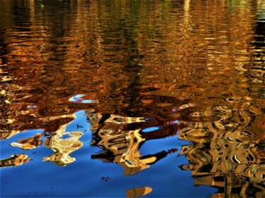 Fotografia intitulada "Reflets d'automne a…" por Virginie B, Obras de arte originais, Fotografia digital