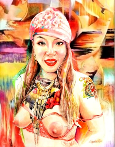 数字艺术 标题为“Digital Painting 04” 由Vanessa Chyi, 原创艺术品, 数字油画