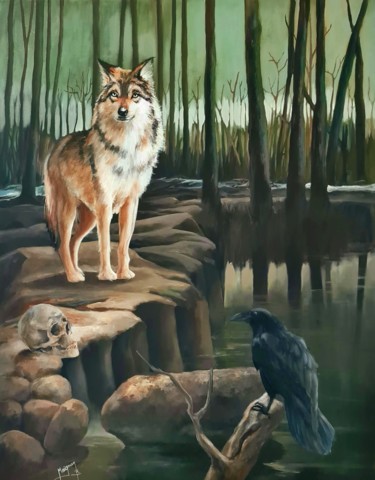 Peinture intitulée "Un jour nouveau" par Bernard Maignan, Œuvre d'art originale, Acrylique