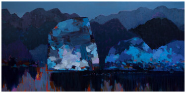 Painting titled "Late afternoon" by Khanh The Bui, Original Artwork, Acrylic
