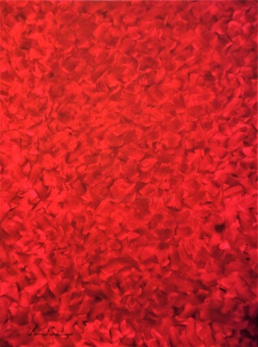Painting titled "'MELTDOWN I'  2021" by Manuel Santiago, Original Artwork, Oil Mounted on Wood Stretcher frame