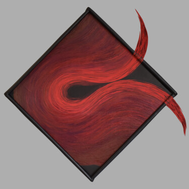 Painting titled "Пристрасть/Passion" by Kristina Skripa, Original Artwork, Acrylic Mounted on Cardboard