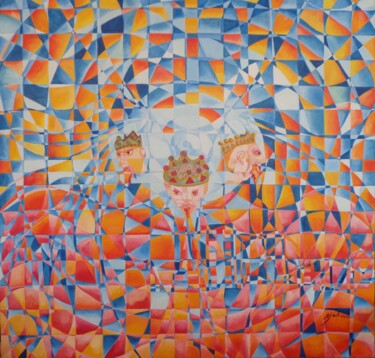 绘画 标题为“El Primer Jinete de…” 由Omar Medrano, 原创艺术品, 油