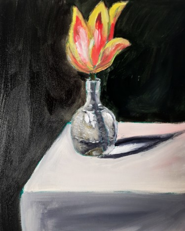Painting titled "Still Life" by Amazeigh Bouzékri, Original Artwork, Acrylic