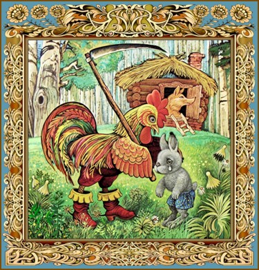 数字艺术 标题为“Der Hase und der Ha…” 由Konstantin Avdeev, 原创艺术品, 数字油画