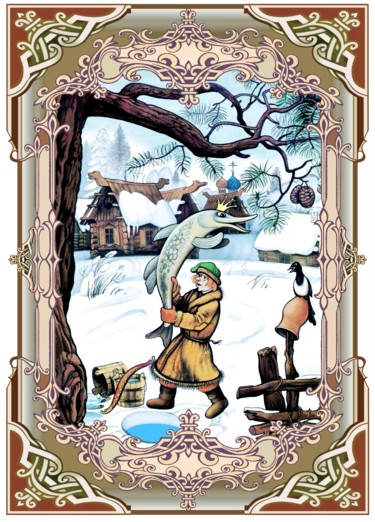 数字艺术 标题为“Auf des Hechts Gehe…” 由Konstantin Avdeev, 原创艺术品, 数字油画