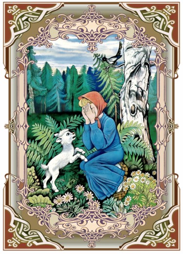 数字艺术 标题为“Schwesterchen Aljnu…” 由Konstantin Avdeev, 原创艺术品, 数字油画