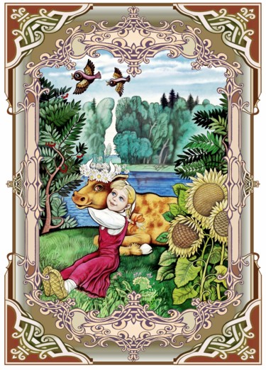 数字艺术 标题为“Das Krümelchen” 由Konstantin Avdeev, 原创艺术品, 数字油画