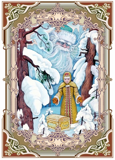 数字艺术 标题为“Der Väterchenfrost” 由Konstantin Avdeev, 原创艺术品, 数字油画