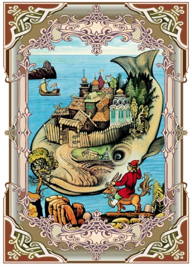 数字艺术 标题为“Buckliges Pferdchen…” 由Konstantin Avdeev, 原创艺术品, 数字油画