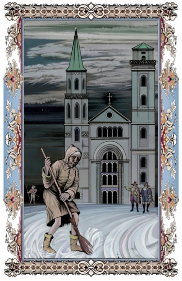 数字艺术 标题为“Das Ascheweibchen z…” 由Konstantin Avdeev, 原创艺术品, 数字油画