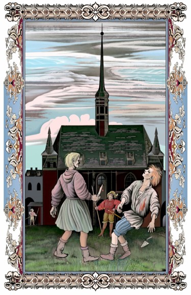 数字艺术 标题为“Die Saga vom Wettpf…” 由Konstantin Avdeev, 原创艺术品, 数字油画
