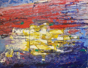 绘画 标题为“Encens d'âme et de…” 由Jean-Marc Chapelet (jeanmarchapelet), 原创艺术品, 油