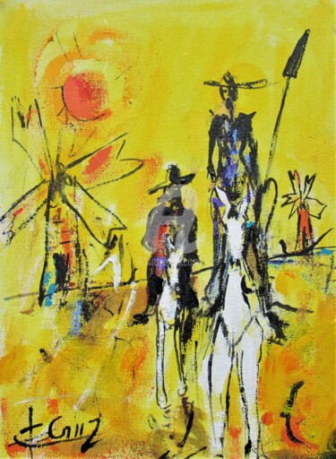 绘画 标题为“Amizade” 由José Claudinei Da Cruz, 原创艺术品, 丙烯