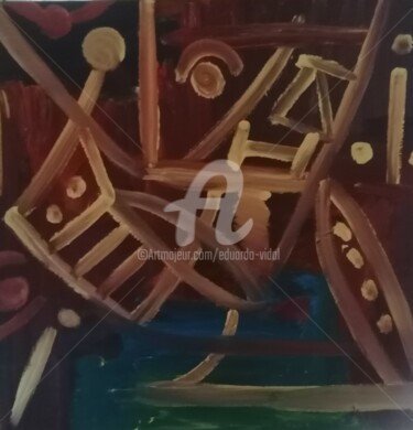 绘画 标题为“EXCLAMATION SIGN” 由Eduardo Vidal, 原创艺术品, 丙烯