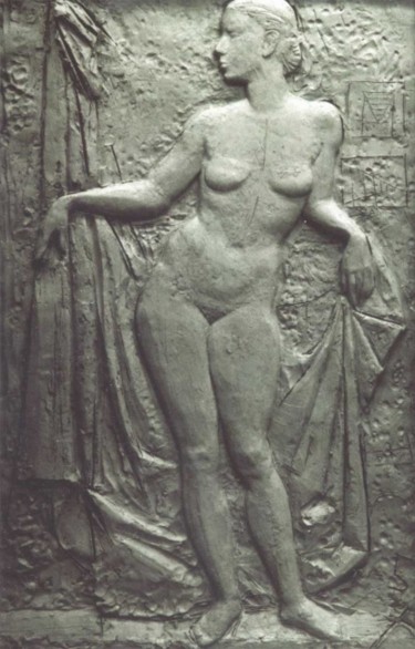 Sculpture titled "Woman standing" by Alexey Kriventsov, Original Artwork