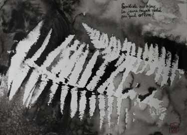 Peinture intitulée "L'orfèvre" par Sola, Œuvre d'art originale, Encre